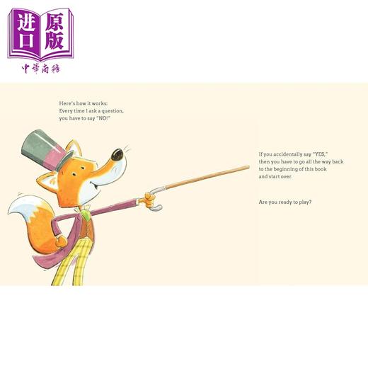 【中商原版】狐狸先生的“不”游戏 David LaRochelle Mr. Foxs Game of "No!" 英文原版 儿童绘本故事图画书 精装 进口童书 商品图1