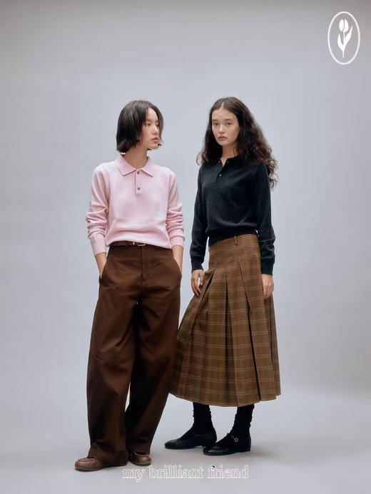 shyshystill/shy202408039/柔糯人手一件经典全羊毛叠穿百搭polo衫 商品图1