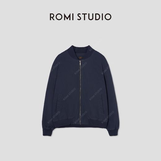 ROMI STUDIO“美式复古”*棉雾面磨毛立领宽松夹棉外套 431W9175 商品图0