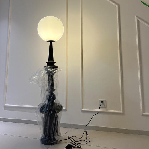 中古落地灯落地灯法式感沙发艺术客厅边台灯复网红装饰卧室古罗马 商品图3