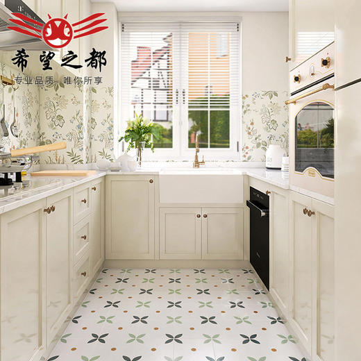 复古奶油墙砖砖瓷砖小厕所网红浴室厨房轻300x800卫生间法式花砖 商品图2