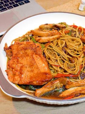 👍香绝了！这道鸡排意面必须学~