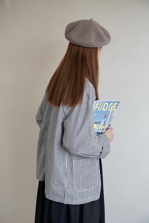 Harvesty竖条纹薄外套 商品图1