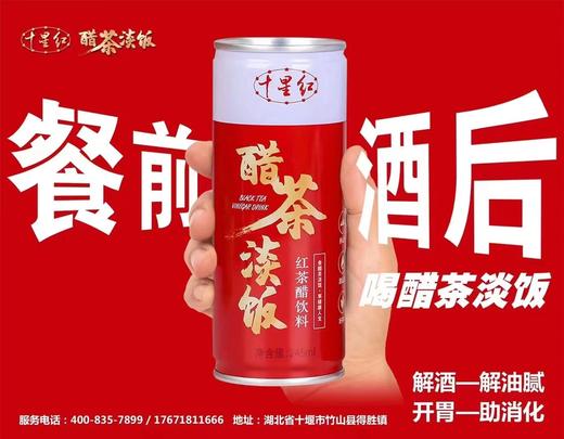 十星红 醋茶淡饭醋饮料245ml*16瓶【仅北京路中路1号十星红店自提】 商品图1