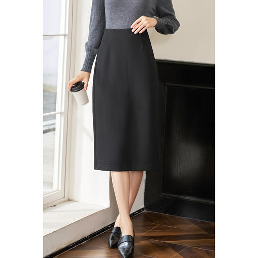 剩S 米思阳2025秋季新款职业ol通勤直筒半身裙简约显瘦包臀裙女款4086 商品图1