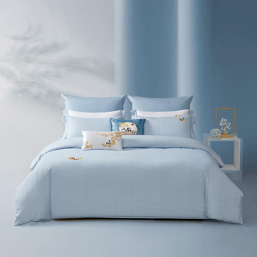 梦洁 纯棉磨毛 四件套 福宝归来 商品图0