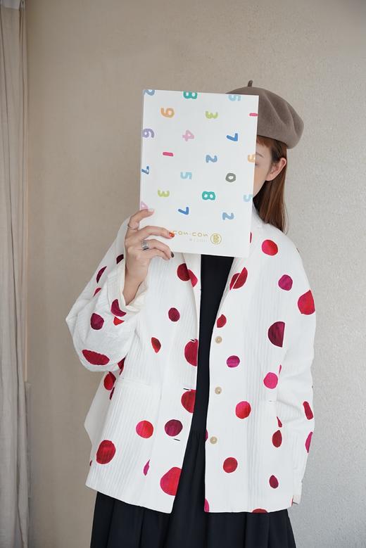 （5折）apuntob 大红点覆盆子茄红波点外套 商品图7