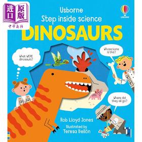 【中商原版】走进科学 恐龙 Step Inside Science Dinosaurs 英文原版 儿童纸板书 动物科普绘本 亲子读物 进口童书 Usborne