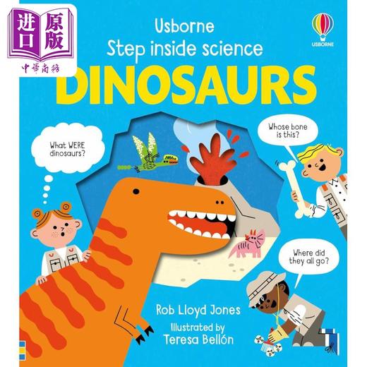 【中商原版】走进科学 恐龙 Step Inside Science Dinosaurs 英文原版 儿童纸板书 动物科普绘本 亲子读物 进口童书 Usborne 商品图0