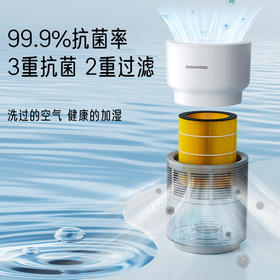 【韩国大宇无雾加湿器】大宇无雾加湿器家用孕妇婴儿卧室空调房间室内水立方空气2024新款PH06/S