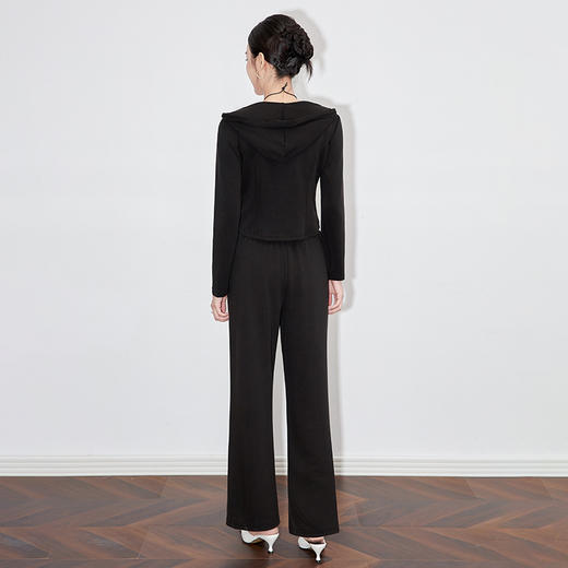 休闲运动套装时尚洋气开衫连帽拉链上衣两件套WLZD2430303 商品图1