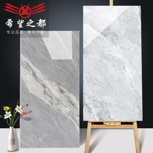 通体1600*800瓷砖客厅白之大都规格地砖大理石大板希望 灰色瓷砖 商品图1