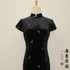 【绸 曼】丝绒刺绣改良新中式国风旗袍温婉气质旗袍 商品缩略图6