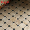 日式马赛克石黄洞复古300X300mm石地砖防滑天然米侘寂莱姆八角 商品缩略图0