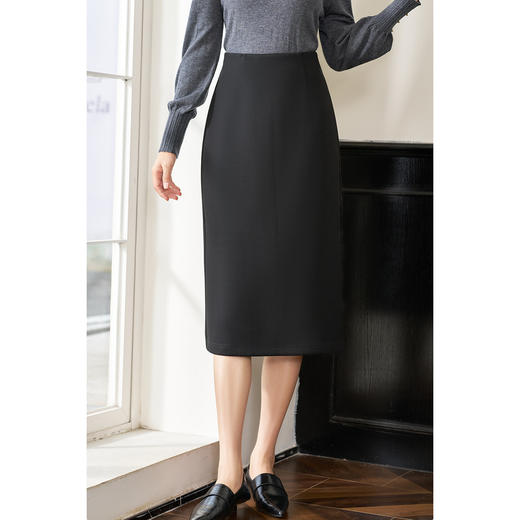 剩S 米思阳2025秋季新款职业ol通勤直筒半身裙简约显瘦包臀裙女款4086 商品图2