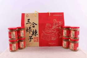 天津特产王庆坨三合炸辣子礼盒85g＊8瓶辣椒碎香辣包邮武清味道