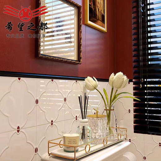 地砖 全瓷卫生间厕所洗手间厨房墙面砖复古浴室柔光法式瓷砖 商品图3