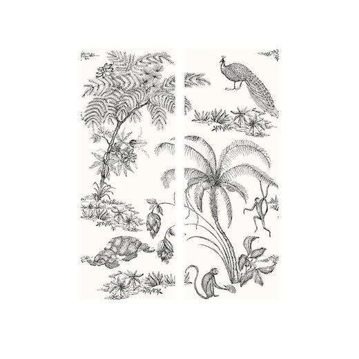 燕子小地砖卫生间瓷砖洗手间墙砖花砖法式猴子300*800复古黑白 商品图4