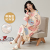 带胸垫长袖睡裙睡衣女秋季圆领卡通中长款宽松裙大码家居服可外穿 商品缩略图5