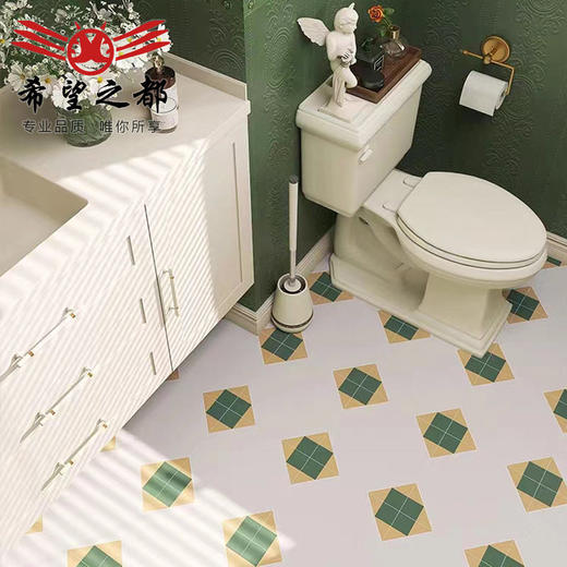 海基法式卫生间花砖厨房深林瓷砖复古墙砖地板砖300x1200布迷雾 商品图3