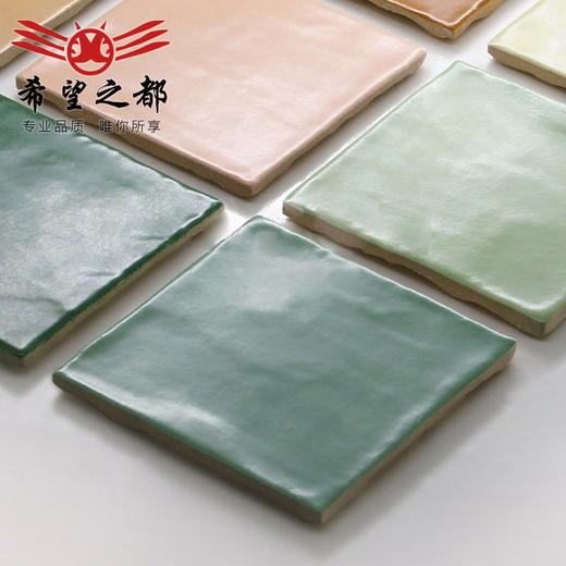 多小厨房复古哑光法式墙砖餐厅卫生间彩色手工瓷砖文艺方砖砖 商品图3