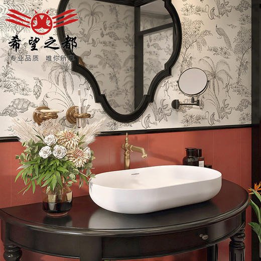 地面厕所复古小瓷砖花砖300x800卫生间网红墙浴室美式砖柔光厨房 商品图0