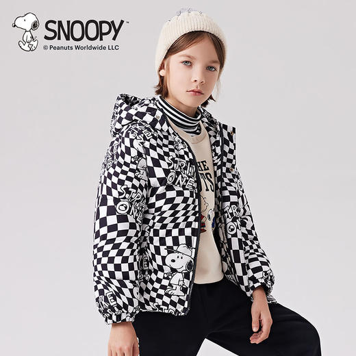 【特价】SNOOPY史努比儿童童装秋冬季新款保暖百搭羽绒服男女童 SF3316004   110-150 商品图0