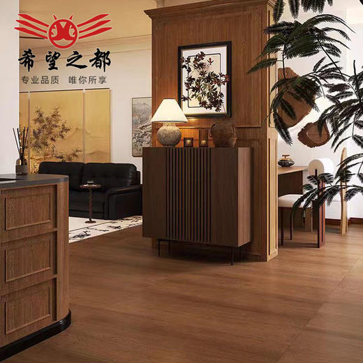 600x1200地板砖木纹客厅卧室仿柔光风实木天鹅绒瓷砖原木 商品图3