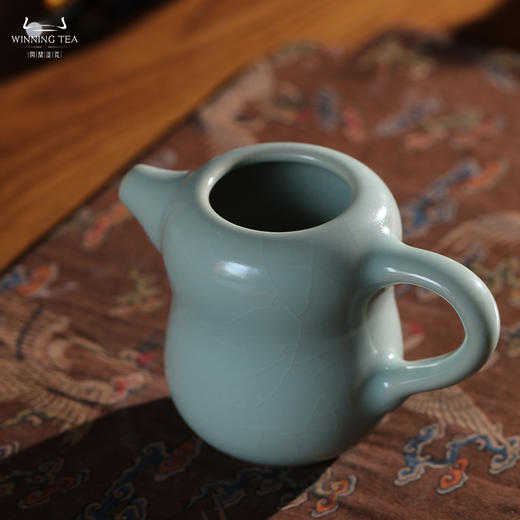 问鼎汝瓷收藏款天青花生公杯 商品图4