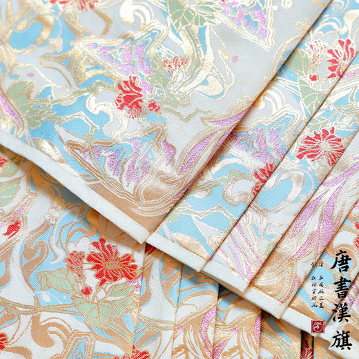 【鹤吟花涧·白玉】织金妆花精美工艺新中式国风马面裙凤皋九天套装 商品图5