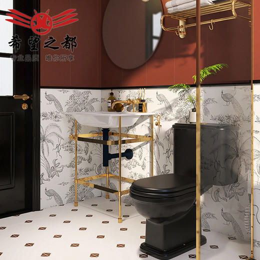 厨房网红小复古300x800地砖厕所瓷砖浴室卫生间猴子花砖墙砖法式 商品图1