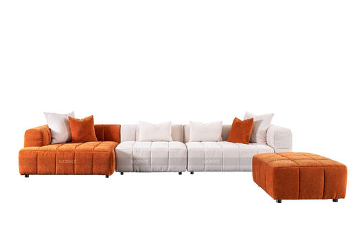 诺亚 组合沙发 | 更多座位组合，皮布面料可选，详询客服 商品图0