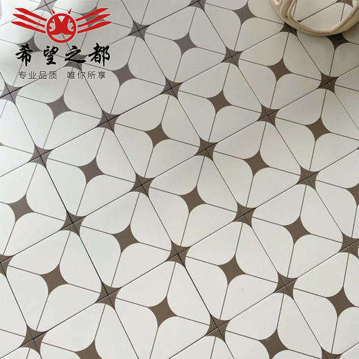 卫生间复古地砖瓷砖风全瓷阳台法式奶油花砖小厨房200X200mm墙砖 商品图3