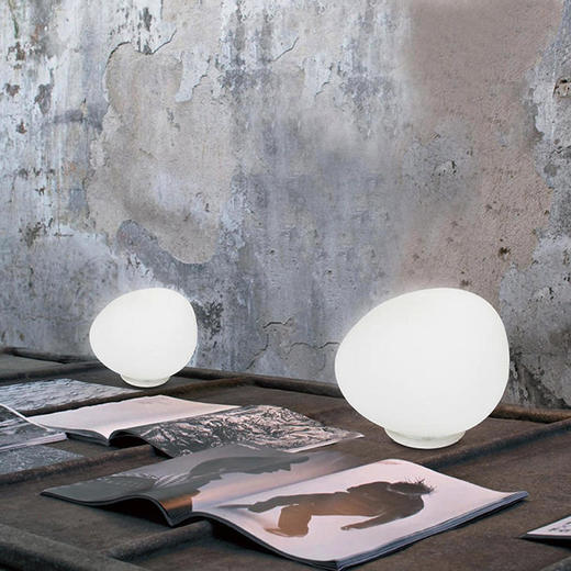 装饰卧室样板房玻璃客厅桌灯台灯鹅卵石意大利创意 商品图1