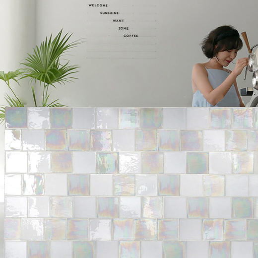 厨房餐厅浴室150x150mm西班牙吧台墙砖北欧卫生间瓷砖幻彩小白砖 商品图2
