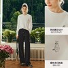OLrain欧芮儿法式白色长袖T恤女夏季2023年新款宽松趣味水印上衣 商品缩略图3