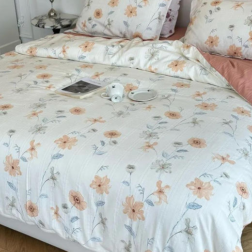 中式竹纱棉四件套， 秋冬家居的标配，新工艺竹纱棉面料，谁睡谁沦陷！【G】 商品图1