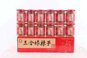 王庆坨三合炸辣子礼盒85g＊12瓶辣椒碎香辣包邮武清味道