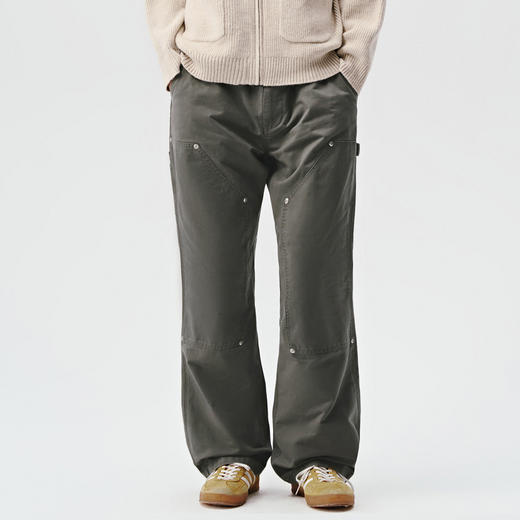 714street美式复古工装裤伐木裤春夏休闲裤宽松直筒裤潮牌裤子男 商品图4