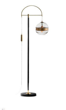 设计师圆球客厅落地灯后现代卧室玻璃金色落地灯灯床头样板间 商品图2