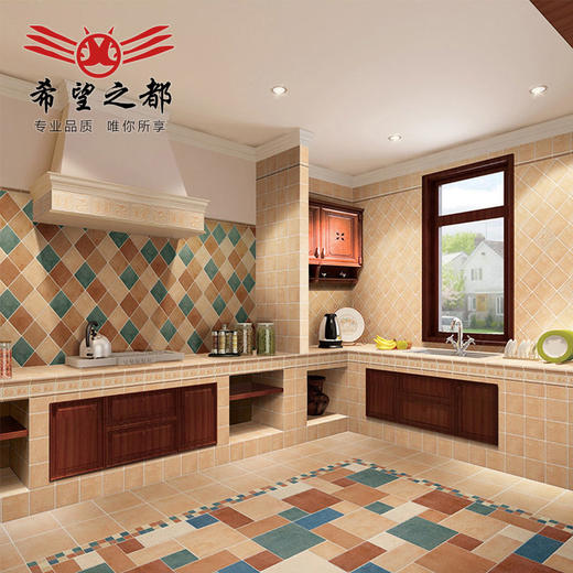 五彩佛山美式150300150*地中海仿古墙砖*清新阳台小工厂内墙300 商品图2