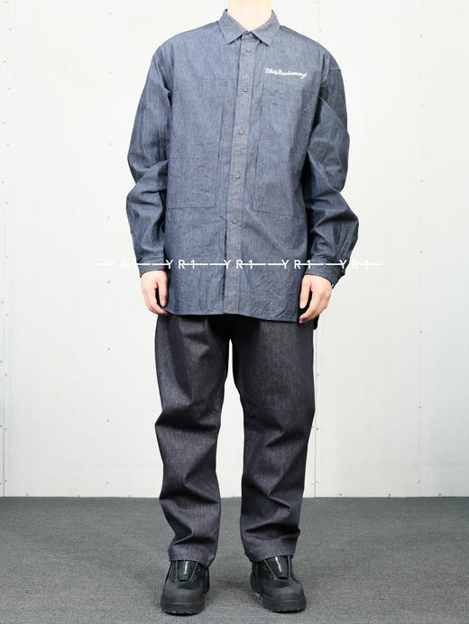 White Mountaineering | 刺绣Logo工装衬衫 商品图1