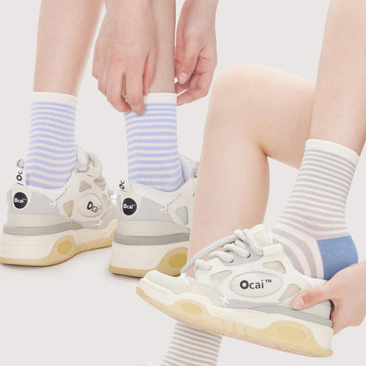 弗利少女袜子女秋冬中长筒袜精梳棉羊绒多巴胺街头日系刺绣潮流袜 商品图4