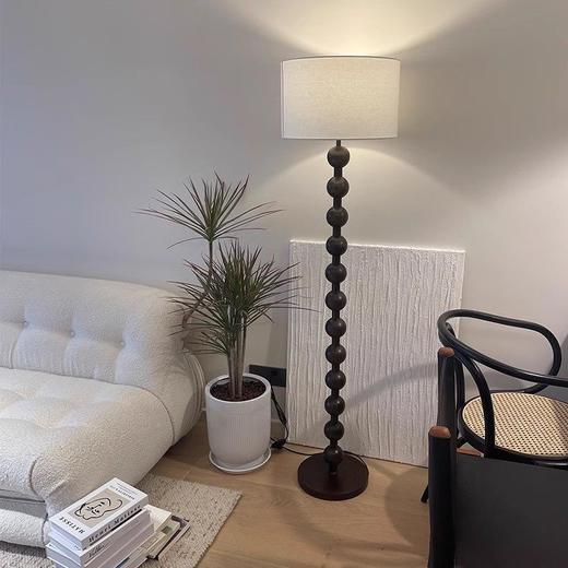 阅读美式复古实木法式民宿台灯灯具侘寂风客厅落地卧室落地灯中古 商品图3