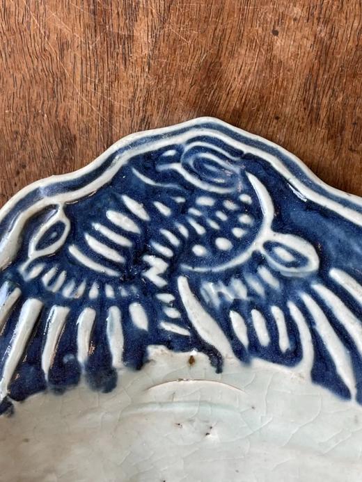 青花模造凤纹瓷瓦当一对，顺丰包邮 商品图5