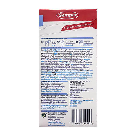 [丹麦/瑞典]森宝BabySemp配方奶1段800克 Semper BabySemp 1 pulver 800g 商品图1