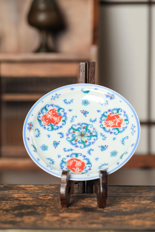 詺兮清窑·斗彩欢喜小壶承 商品图3