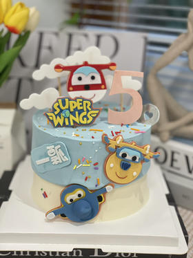 翻糖超级飞侠奶油蛋糕 提前两天预定 下单前请仔细阅读商品详情