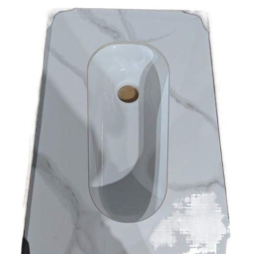 溅水2024蹲水箱家用蹲坑岩板冲防特大号便器防臭陶瓷便池防滑新款 商品图4