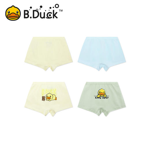 B.DUCK小黄鸭男童内裤4条袋装90-140 BP6521906 商品图2